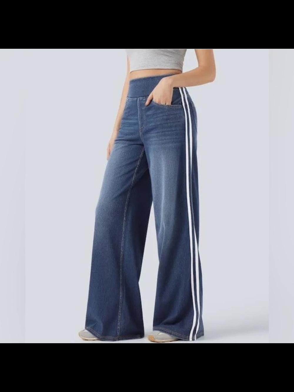 HALARA Flex High Waisted Wide Leg Jeans